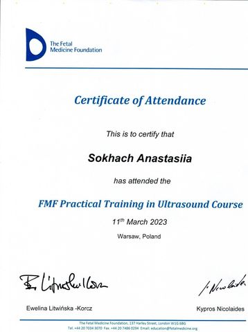FMF Practical Training in Ultrasound Course — The Fetal Medicine Foundation, London — Warsaw