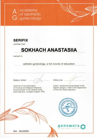 Esthetic gynecology — a full course of education — SERIFIX · Academy of Aesthetic Gynecology
